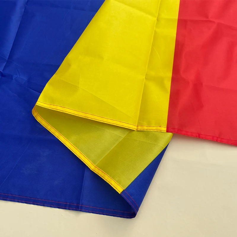 Eoodlove Vlag Roemeens Vlag 90*150Cm Hangend Blauw Geel Rood Roemeens Polyester Standaard Decoratieve Vlag