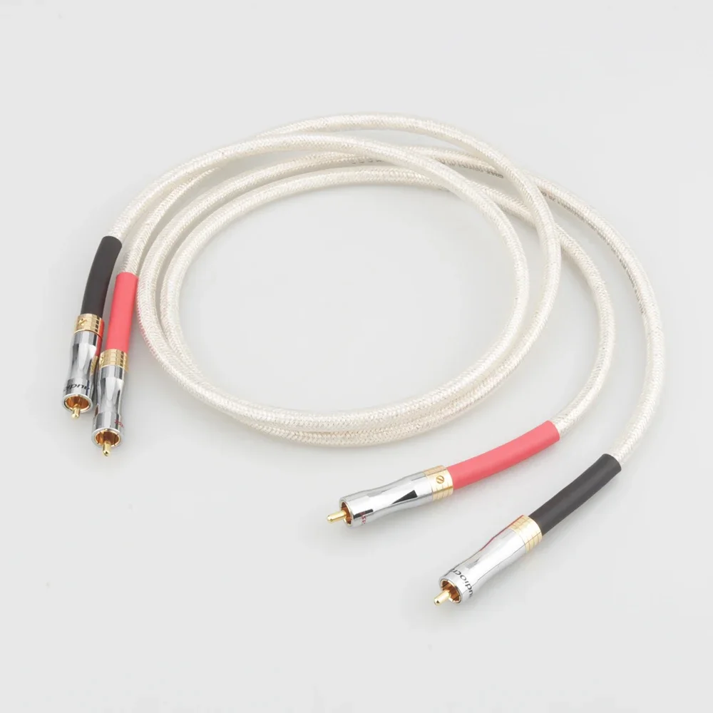 

Pair XLO Silver Plated Digital Audio Cable HIFI Digital Coaxical Cable 75Ohm digital Cable DAC Decoder Audio