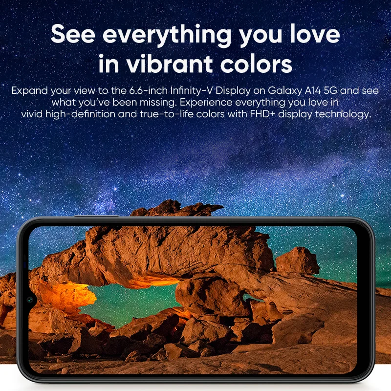 Imagem -04 - Samsung-galaxy A14 4g Smartphone Celular Android 13 6.6 Tela 90hz 5000mah Bateria 50mp Câmera Tripla Original Novo 2023