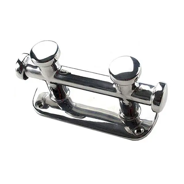 316 Stainless Steel Double Cross Cleat, Marine Yacht Mooring Bollard