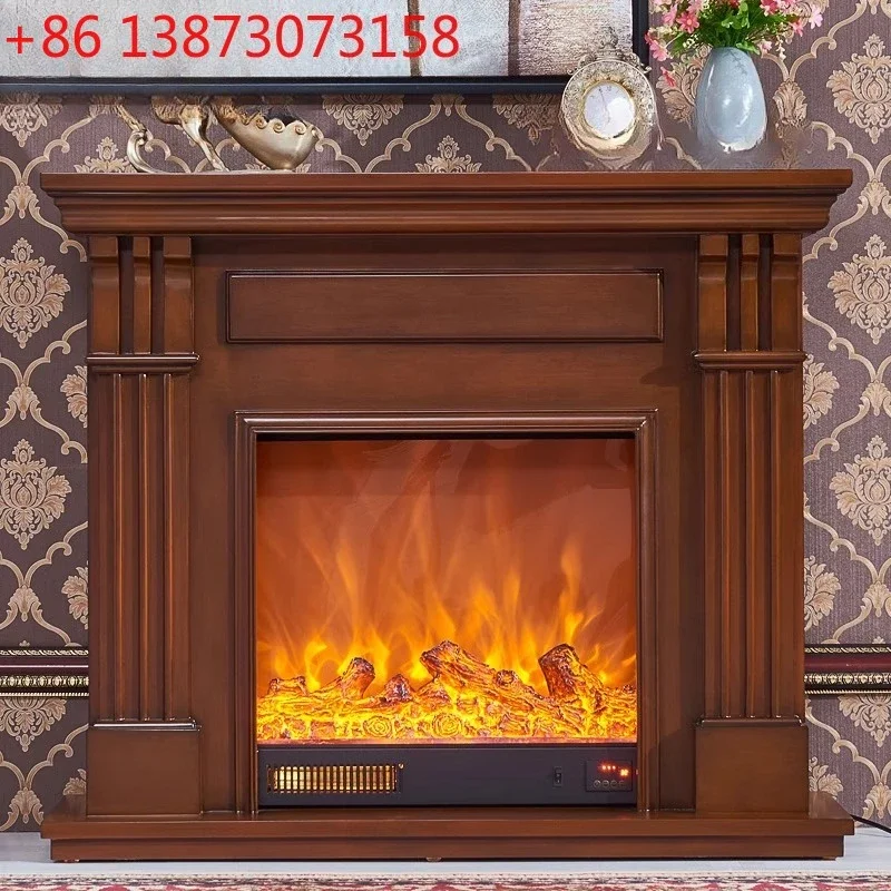 1.2/1 meters European line fireplace American pastoral furniture simulation flame fireplace core heating designer
