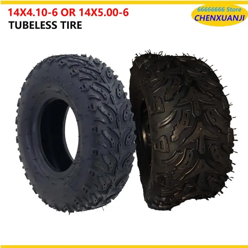 14 x 4.10-6 Front Tire Or 14 x 5.00-6 Rear Tyre For Mini ATV Quad 49CC 50CC