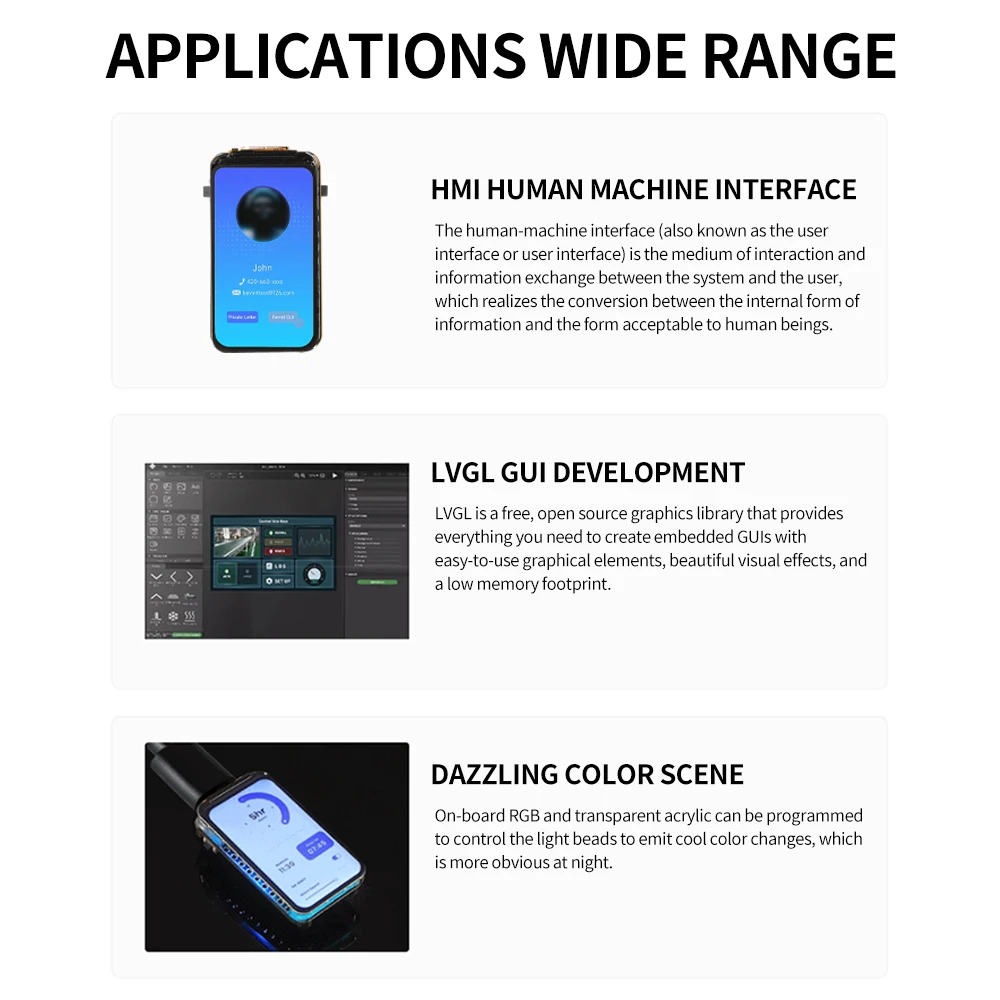 ESP32-C6 Multifunction Development Board Onboard 1.47-Inch Lcd Screen WiFi Bluetooth Demo Board for Smart Home