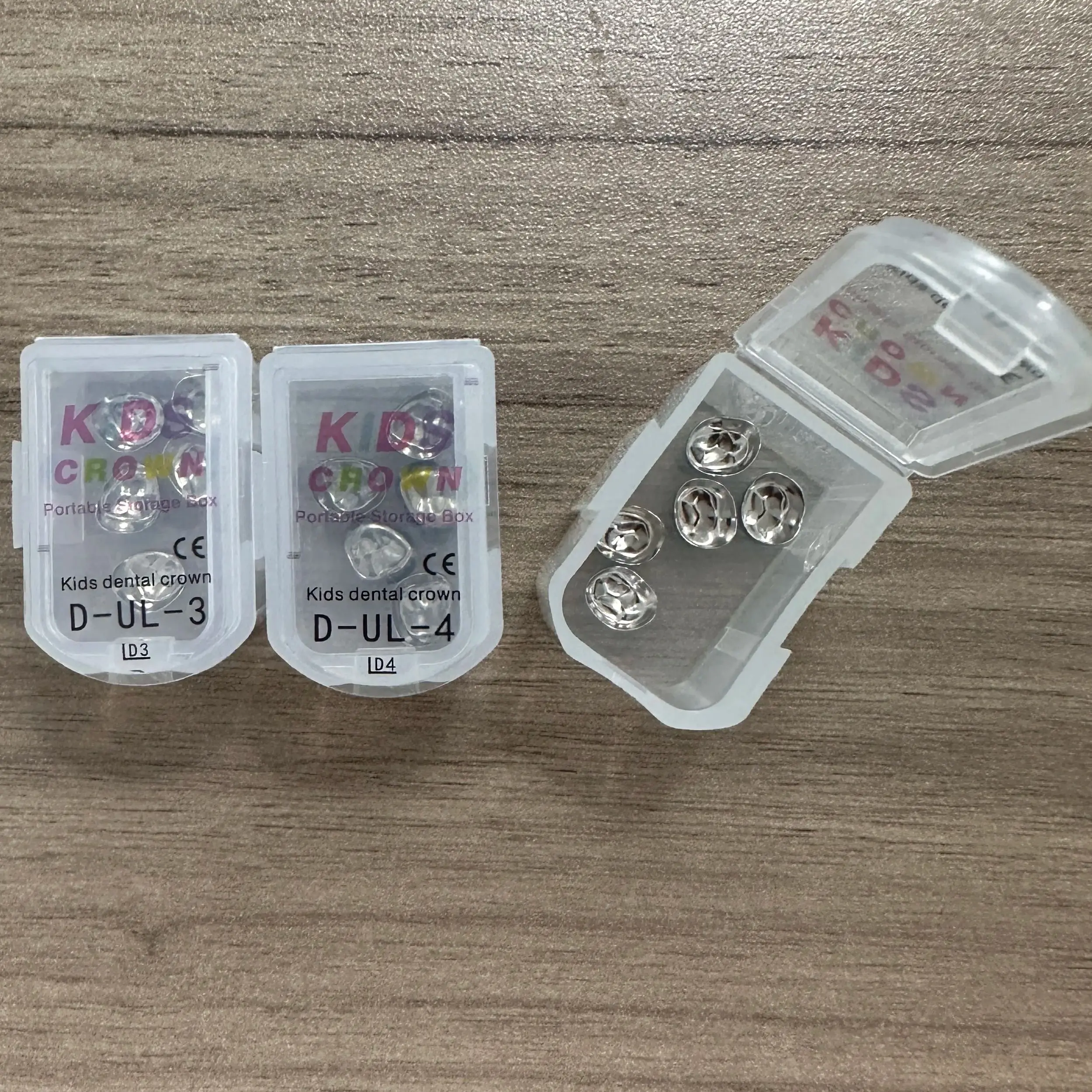 

5Pcs/Box Dental Kids Crown Primary Molar Crown Preformed Stainless Steel Metal Crown