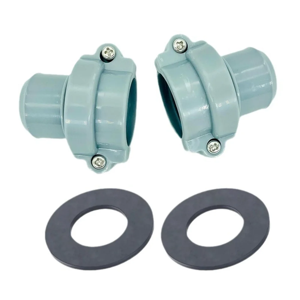 For Coleman BC Compatible Water Hose Nut Connector with 2 Sealing Washers PVC Construction 4 Piece Set Light Gray Blue
