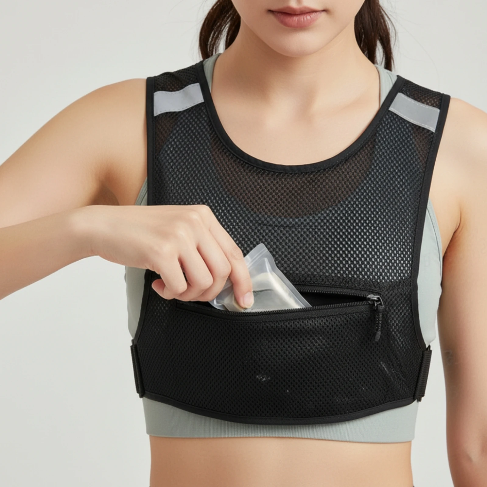 Trail Running Vest Slim-Fit Running Vest with Chest Straps Secure Fit Gender-Neutral for Runners, Marathons, Cycling