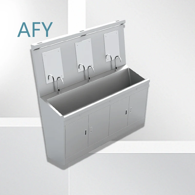 Customized Medical Wash Basin for Hospital Surgical Scrubbing Sink for Clean Room Composite Room 304 316 Stainless Steel