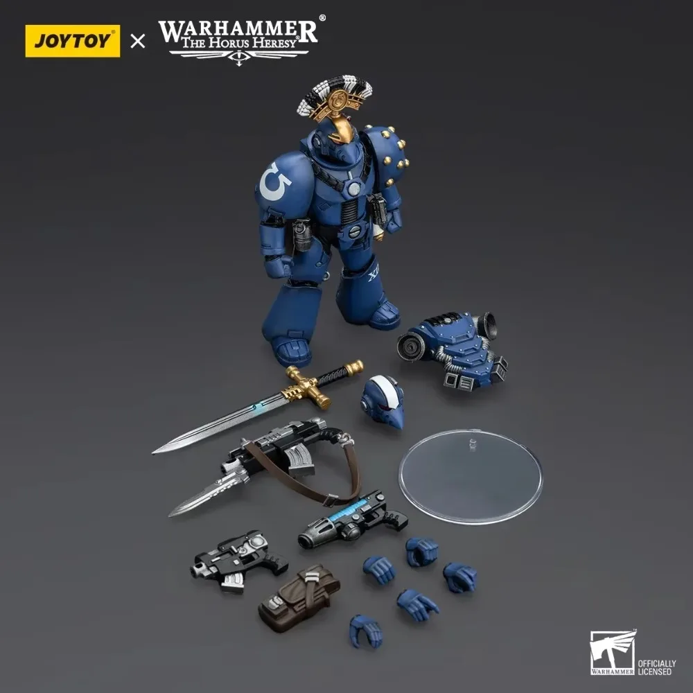 JOYTOY Warhammer 40K 1/18 Action Figures Ultramarines MK VI Tactical Squad Chainblade Power Sword Sergeant Game Anime Model Toy