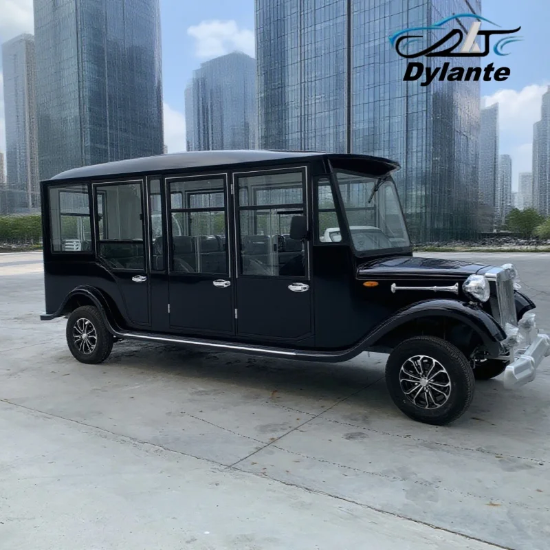 2025 رائجة البيع 5 8 11-مقعد عربة كهربائية عتيقة كلاسيكية 72 فولت 5000 واط عربات التي تجرها الدواب عربات الغولف لملعب الجولف ومنتجع للبالغين #6