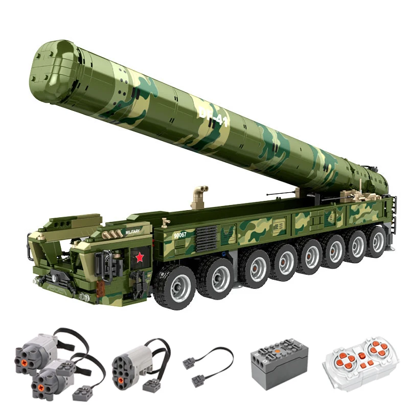 

IN STOCK MOC Military RC 41 Ballistic Missile Vehicle 41 Building Blocks Bricks Assembling Model Toys for Children Gift Set