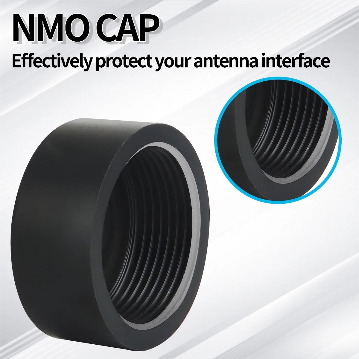 ABBREE NMO Antenna Mount Cap Waterproof with O Ring Seal Dust Weather Rain Cover Protective Interface Black durable plastic