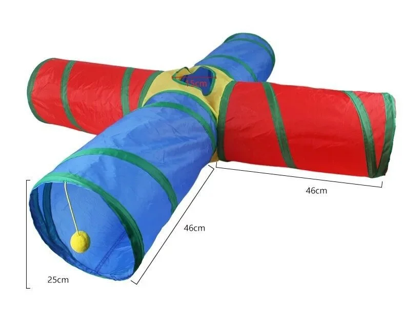 Katzentunnel, faltbares Katzenspielzeug, interaktives Spaßspielzeug für das Training von Kätzchen, Tunnel gegen Langeweile für Welpen, Kätzchen, Haustierbedarf, Katzenzubehör – Detail 14