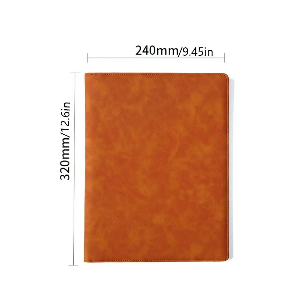 A4 couro clipe placa pasta de conferência multifuncional arquivo armazenamento contrato pastas de arquivo livro de dados do vintage