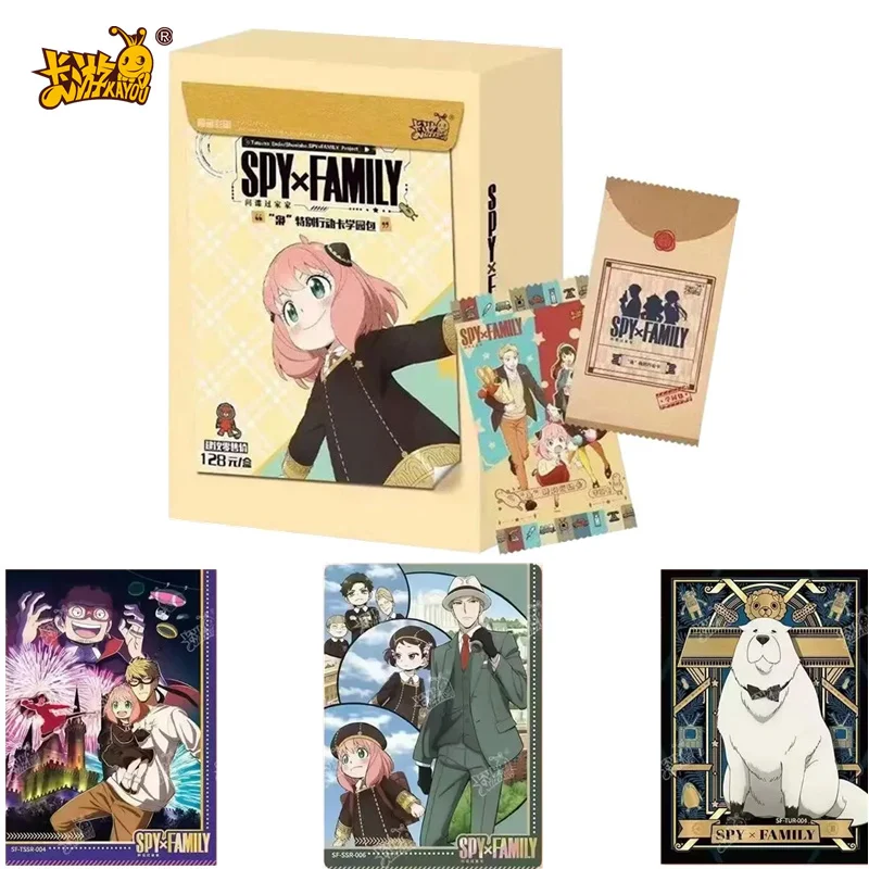 

KAYOU SPY Family Cards Twilight Anya Forger Anime Collection Card Mistery Box Board Games Toys Birthday Gifts for Boys and Girls