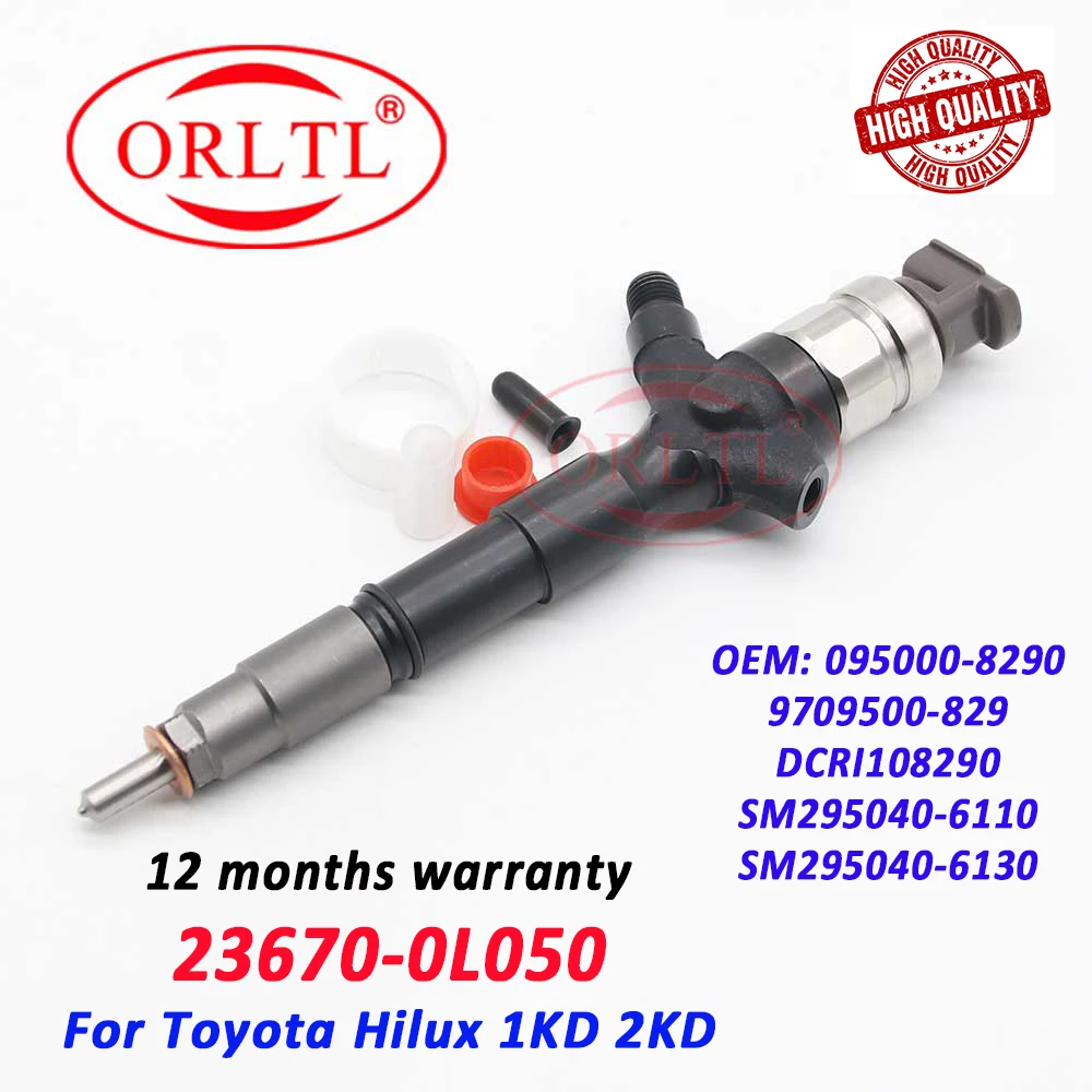 23670-0L050 Diesel Injector For Toyota Hiace Hilux 095000-8290 9709500-829 DCRI108290 Fuel 295040-6110 295040-6130 23670-09330