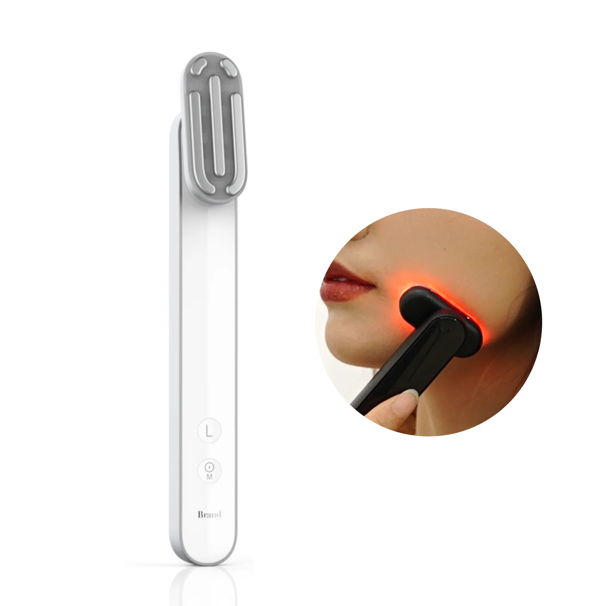 Face Massager With Led Therapy Face Massager Vibrator Skin Rejuvenation Beauty Device For Face And Neck Facial Massager