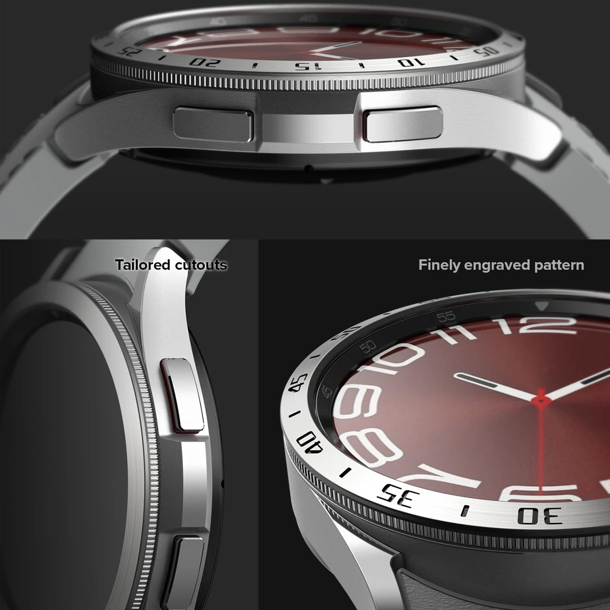 Bezel Ring For Samsung Galaxy Watch 6 classic 47mm 43mm accessories Stainless Steel Cover Protector Galaxy watch 5 Pro 45mm Case