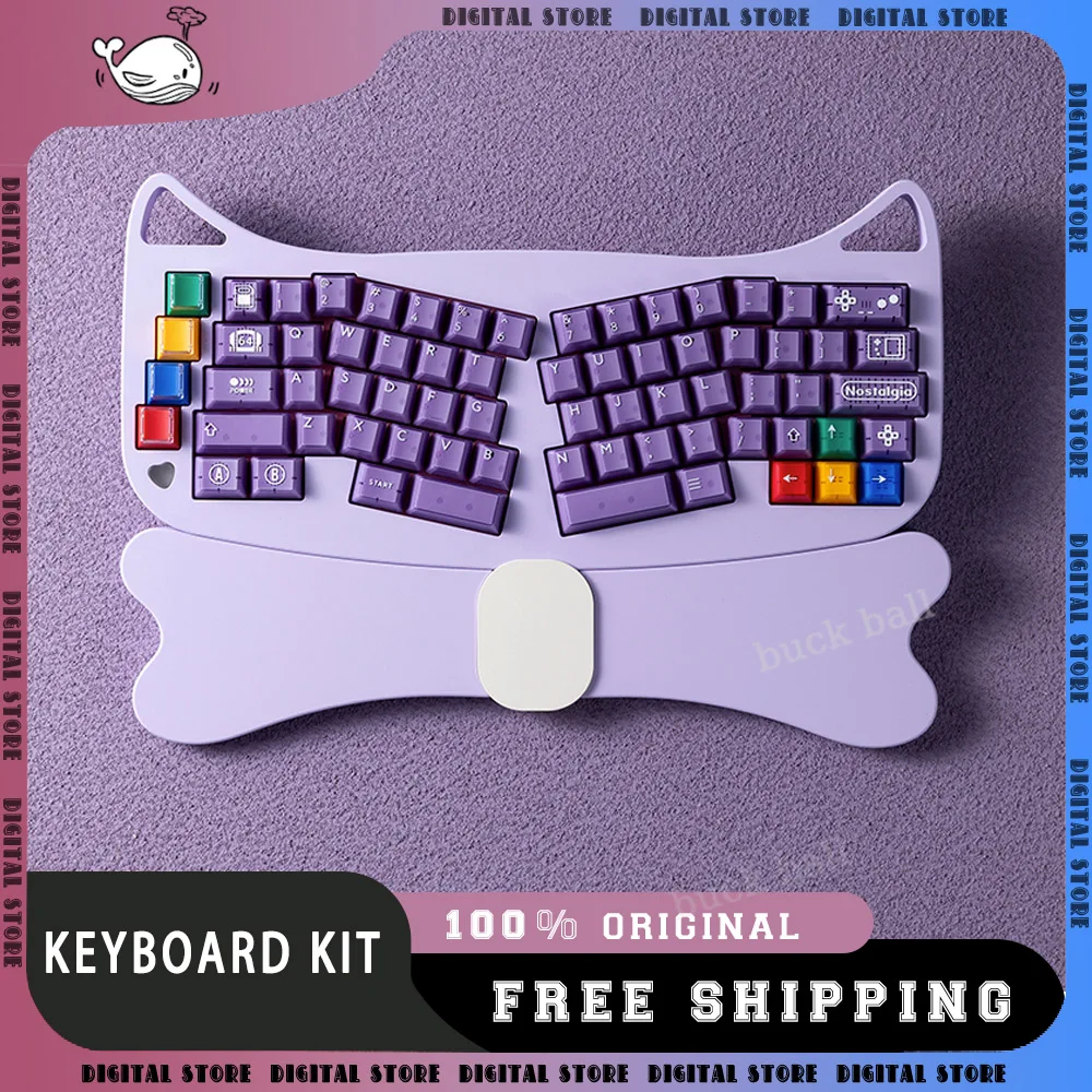 Corgi Fairlady Alice Mechanical Keyboard Kit 3 Mode Wireless Keyboard Kits Hot Swap Rgb Light Game Accessories Gifts Customized