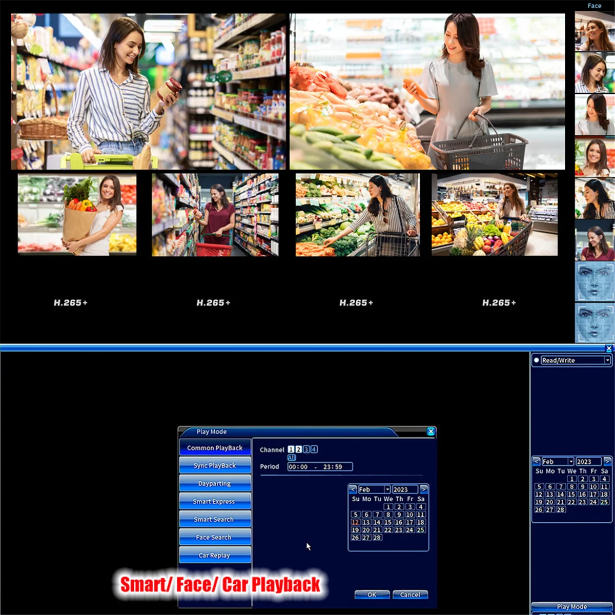 H.265X 4CH 1080P IP DVR Board XMEYE NVR 4 Kanalen 6 IN 1 AHD TVI CVI Hybride DVR Recorder Board voor CCTV Systeem