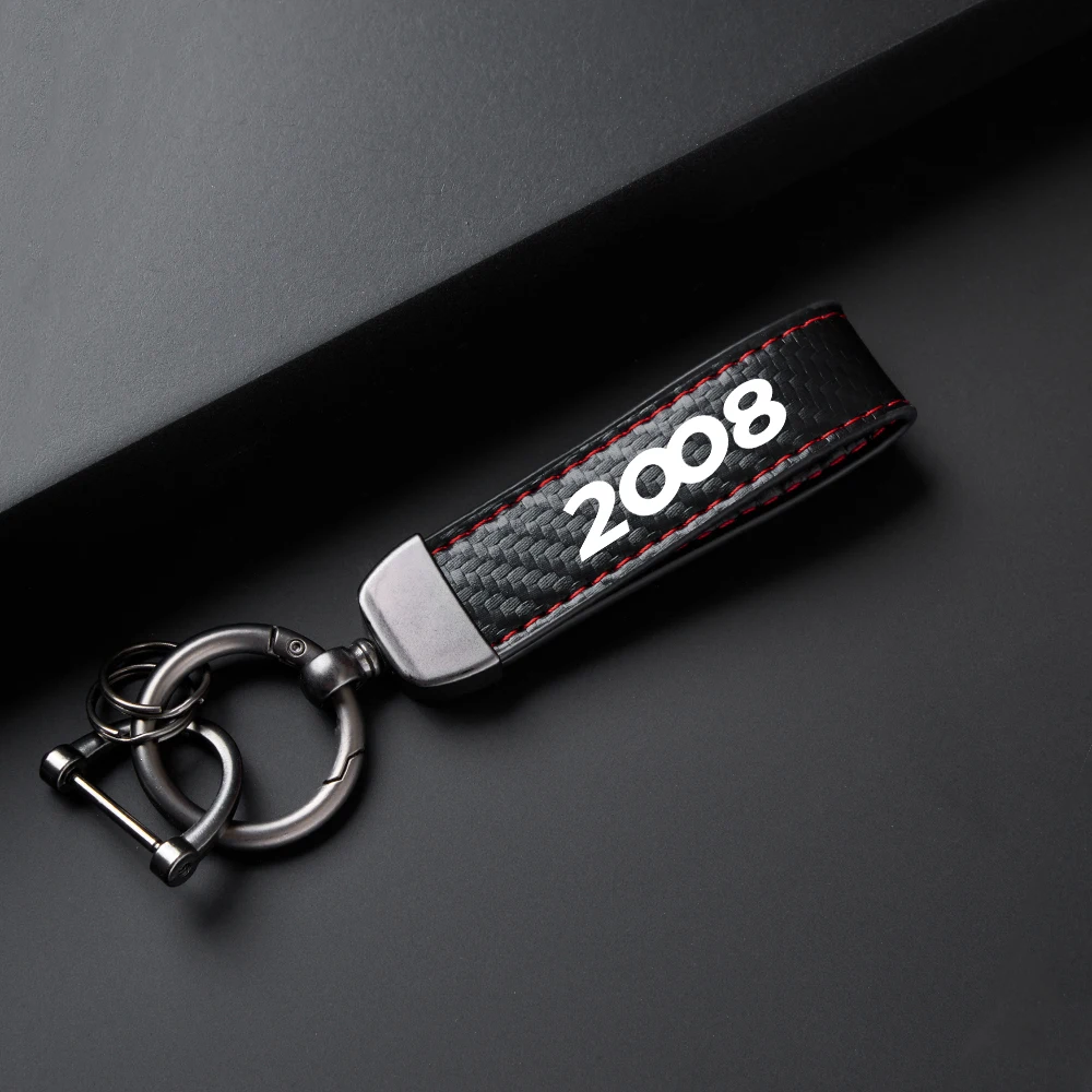 Car Keychain Logo Keyring Accessories For Peugeot 206 207 208 301 307 308 T9 406 407 508 2008 3008 5008 108 RCZ 607 4008 301 306