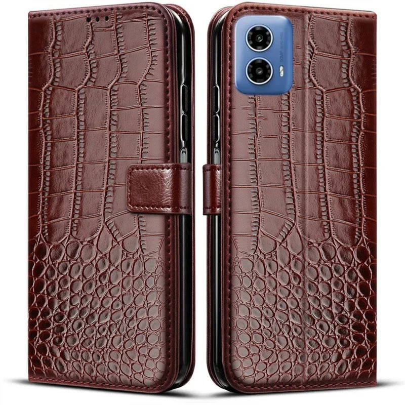 Para Motorola Moto G24 Funda de cuero con tapa tipo billetera Fundas traseras de silicona suave para Moto G24 Power G 24 Funda de teléfono MotoG24 etui Funda