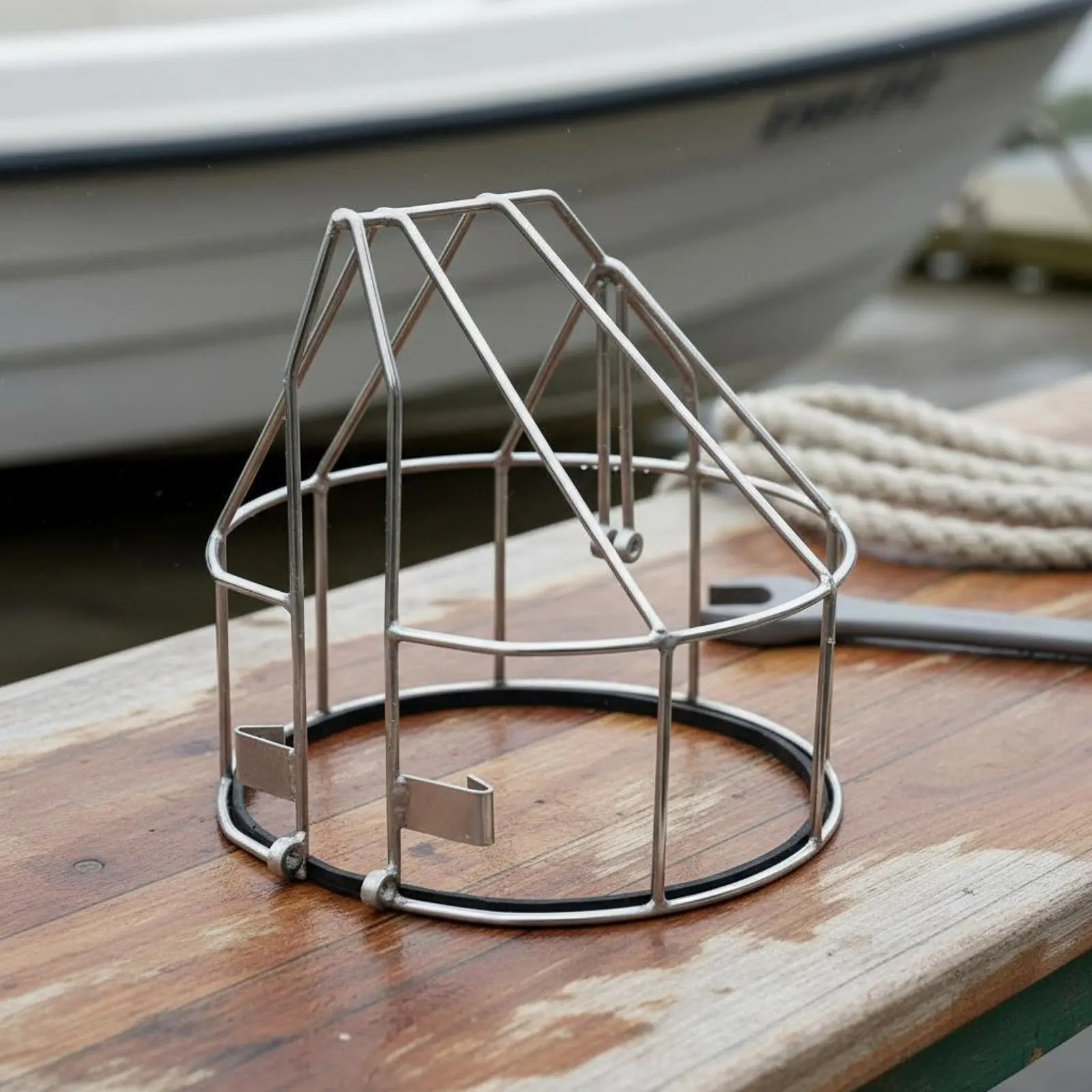Outboard Propeller Guard Thickened Stainless Steel Propeller Guard Safeguarding Mesh Rust Resistant for Fishing