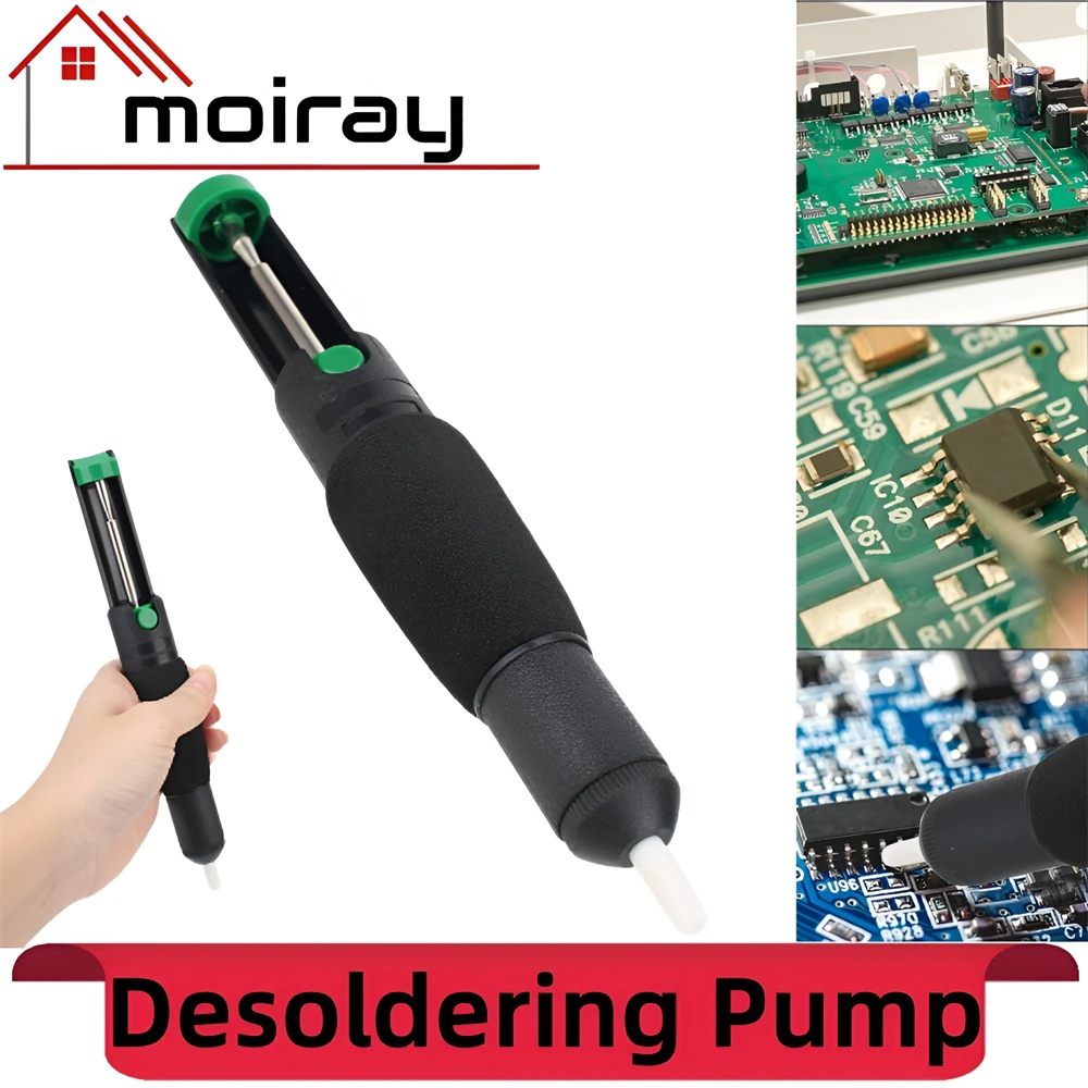 

Anti-skid Handle Hand Welding Tools Powerful Desoldering Pump Vacuum Soldering Iron Desolder Gun Suction Tin Soldering Sucker