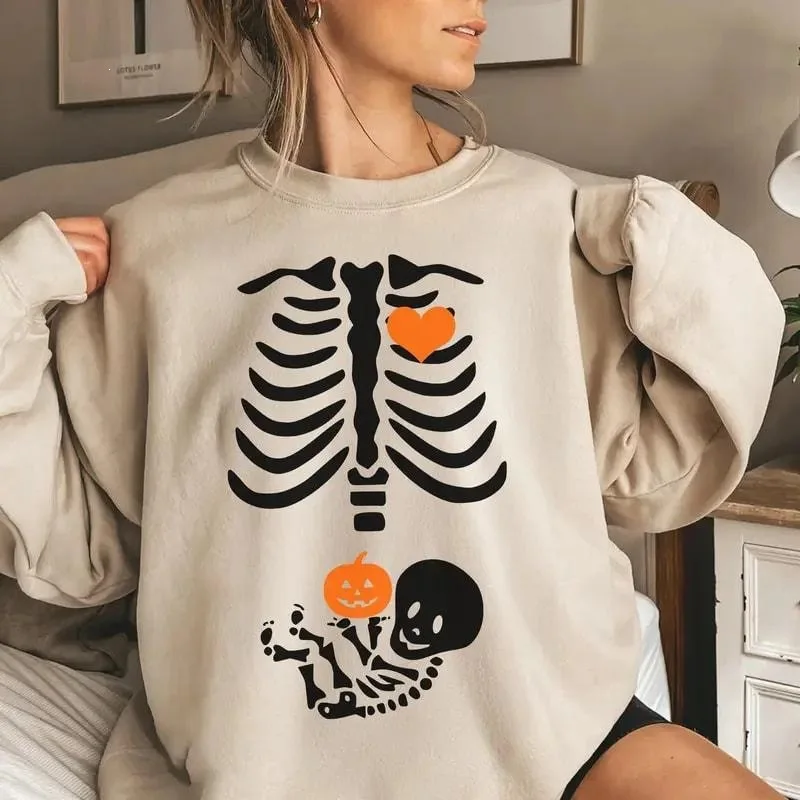 

Halloween Town Face Hoodie Cross-Border Trick Or Treat Design Comfortable Unisex Sweatshirt for All Ages Spring Autumn Wear