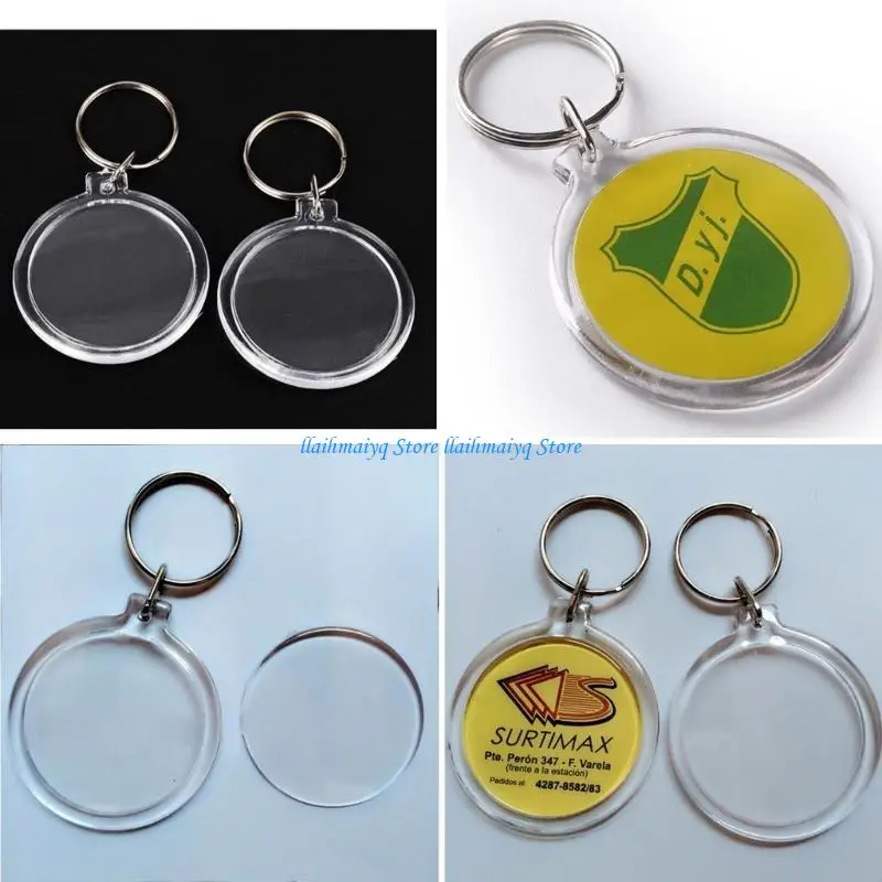 573B Various Shapes Blank Photo Keychain for Christmas Holiday Photo Display Supplies
