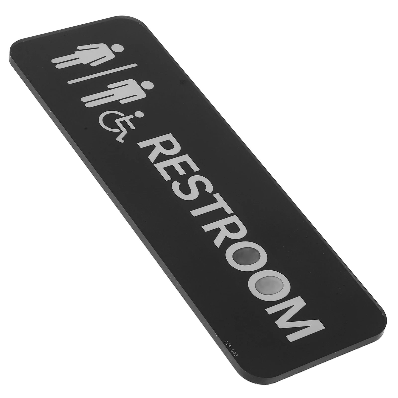

Restroom Signs Toilet Identification Markers Gender Neutral Bathroom Door Signs Washroom Plate Black White Hotel