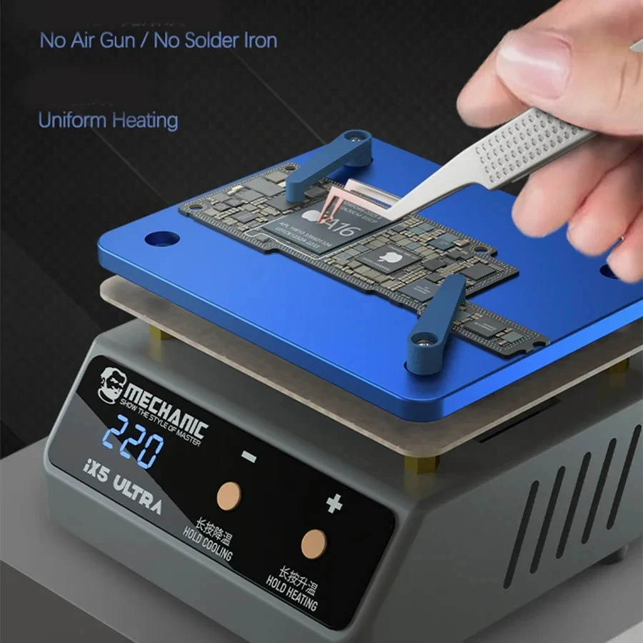 MECHANIC IX5 Ultra Universal Preheating Platform mobile phone motherboard Layering Tin Planting Glue Removal Heating Table Tool