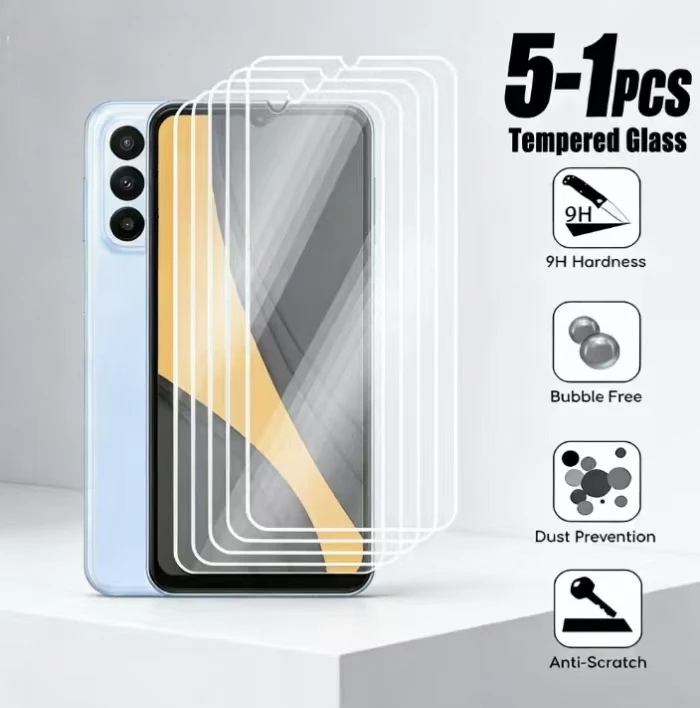 5PCS HD Oleophobic Coating Screen Protector For Samsung S26 Ultra S26 Tempered Glass Fingerprint unlocking Easy to install