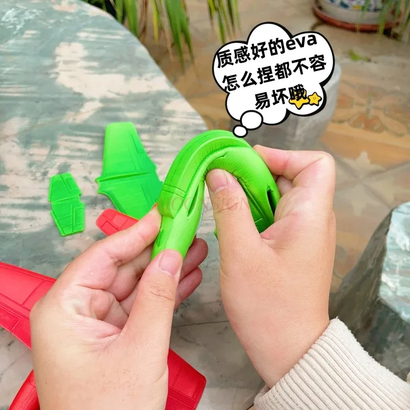 الأطفال اليد رمي بالقصور الذاتي نموذج طائرة إيفا الأولاد دوامة رمي مزلق رغوة الطائرات اللعب الرياضة في الهواء الطلق