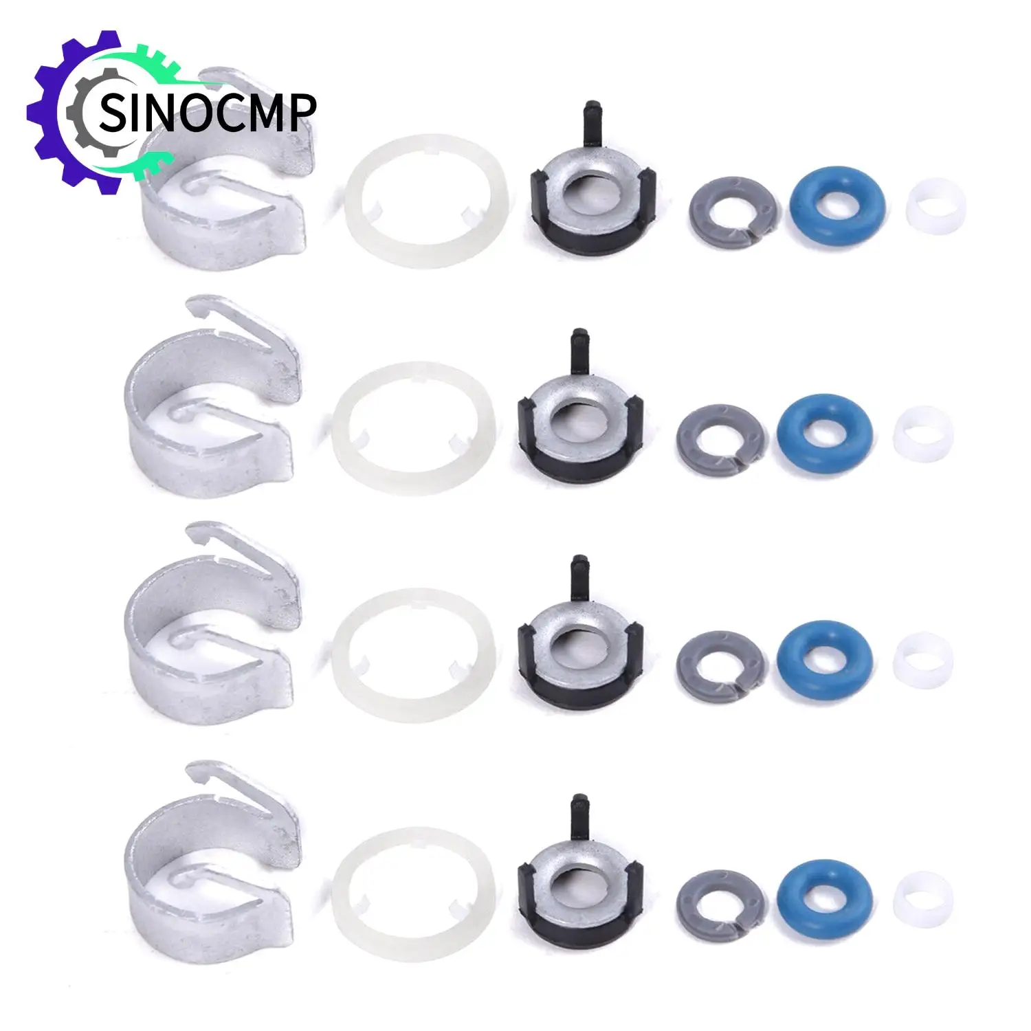 

4pcs Fuel Injector O-ring Seals Repair Kit For AUDI A3 A4 A5 S5 S4 Q5 Q3 VW Jetta CC 1.8 2.0T 06H998907A 06J 998 907D Car Parts