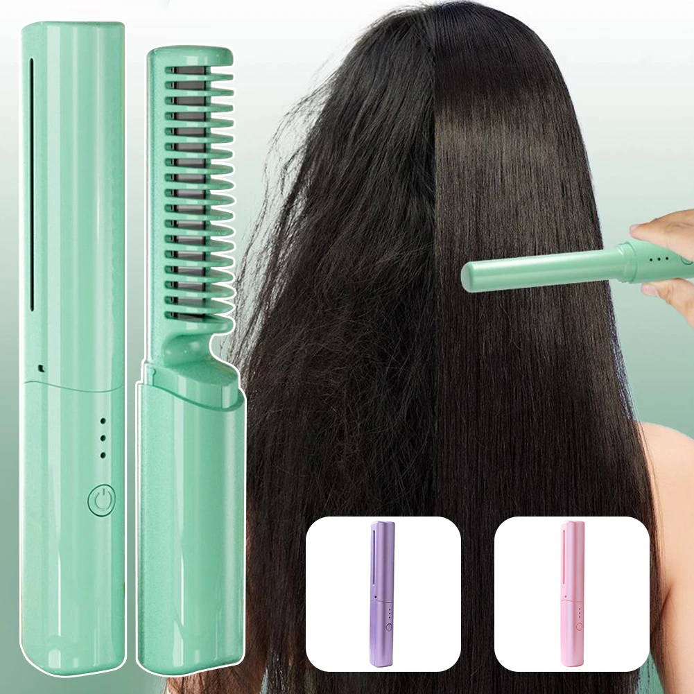 

Hair Straightener Comb Electric Hot Comb Multifunctional Straight Hair Straightener Comb for Women Men Hair Styling Tool
