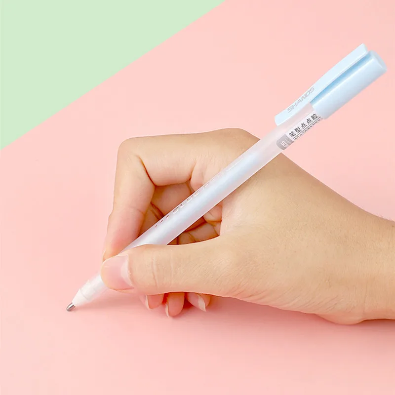 طالب الملونة السائل الغراء القلم فتاة صبي DIY بها بنفسك ورقة الحرف حساب اليد ملصقا اليدوية مسمار هلام سريع الجافة لاصق أداة