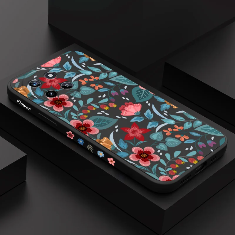 

Interwoven Vines Phone Case For OPPO Realme 14 13 12 11 10 9 9i 8 8i 7 Pro Plus C35 C21Y C25Y C25 4G 5G Liquid Silicone Cover