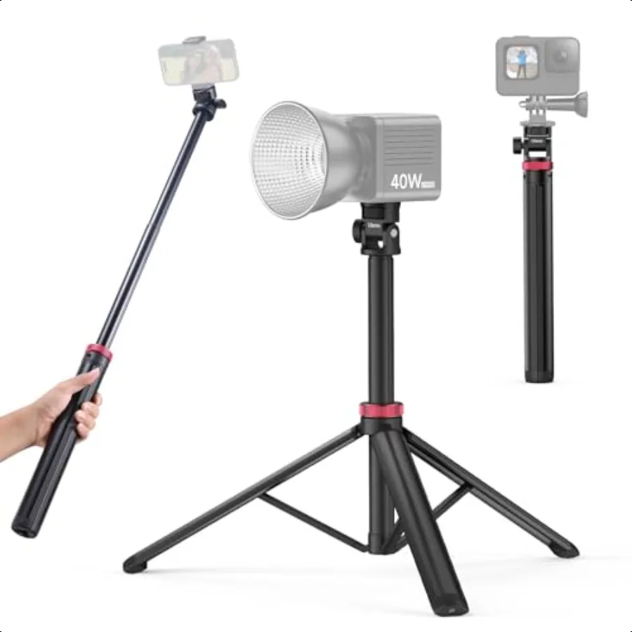 

ULANZI MT79 Extendable Tripod Aluminum 81 Portable Adjustable Light Stand with 1 4 Screw 360 Ball Head Camera Phone Tripod for
