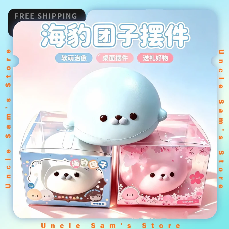 Big Seal Dumpling Squishy Slow Rebound Super Wet Soft Touch Decompression Squeeze Toy Simulation Stress Relief Fidget Toy Gift