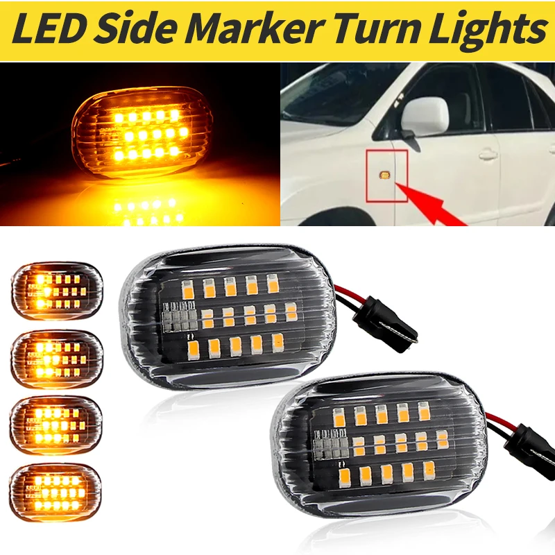 2 шт. Автомобильная боковая светодиодная габаритная мигалка для Lexus GS 300 RX XU1 RX 300 RX 300/330/350/400h Боковая индикаторная лампа