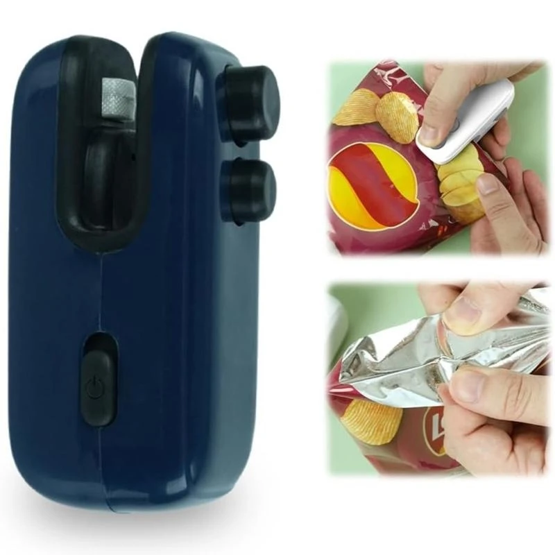 プラスチックスナックバッグ用の小さなヒートシーラー便利な食品保存ツールABS学生や旅行者向けのテクスチャー