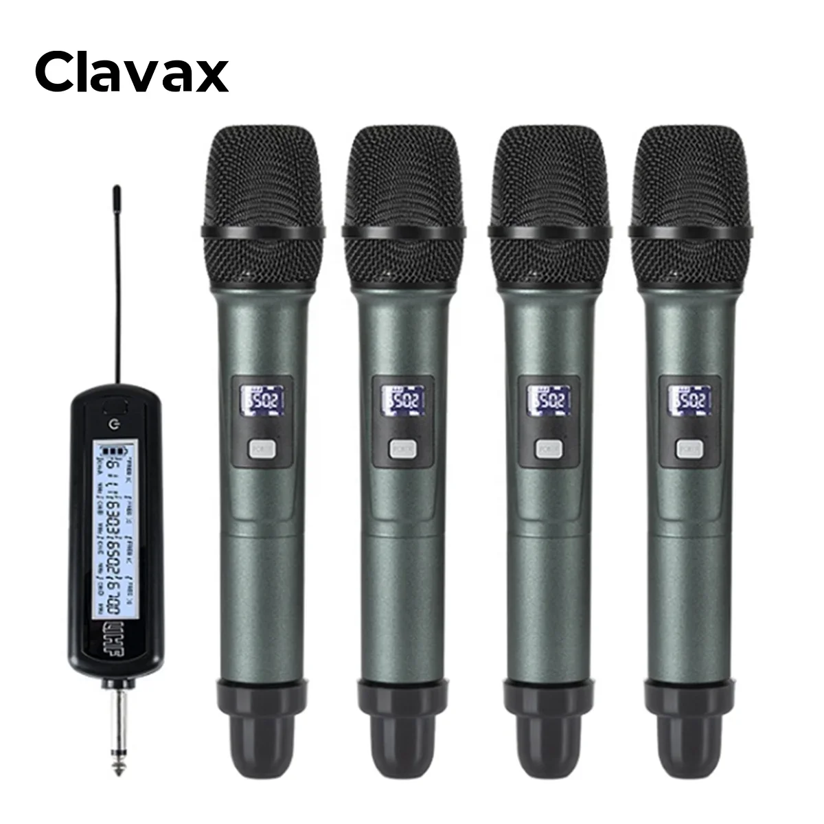 Clavax BL740 High Quality UHF 4 Channel Dynamic Wireless Microphone Handheld Vocal Mic For Singing Karaoke Stage Performance