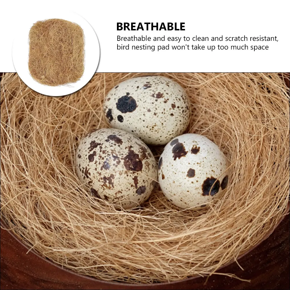 

Premium Bird Nesting Fiber Pad Eco-Friendly Coconut Palm Fiber Mat for Pet Shop Home Breeding Cage Decoration Accessory