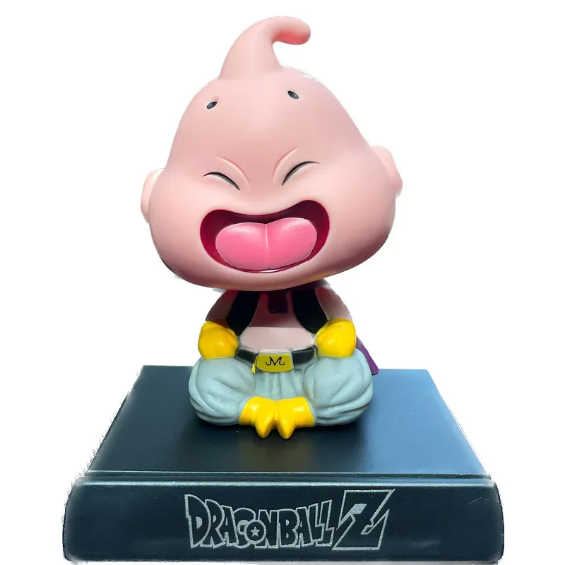 Dragon Ball Anime Figure Goku Majin Buu Car Ornament Shake Head Dolls Action Figure Decoration Cartoon Auto Interior Accessories