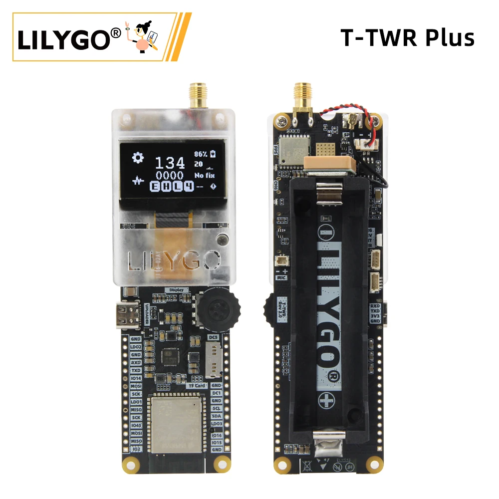 LILYGO® T-TWR Plus OpenEdition ESP32-S3 Walkie-Talkie Development Board Integrated WIFI Bluetooth GPS OLED SA868 TF Card Battery