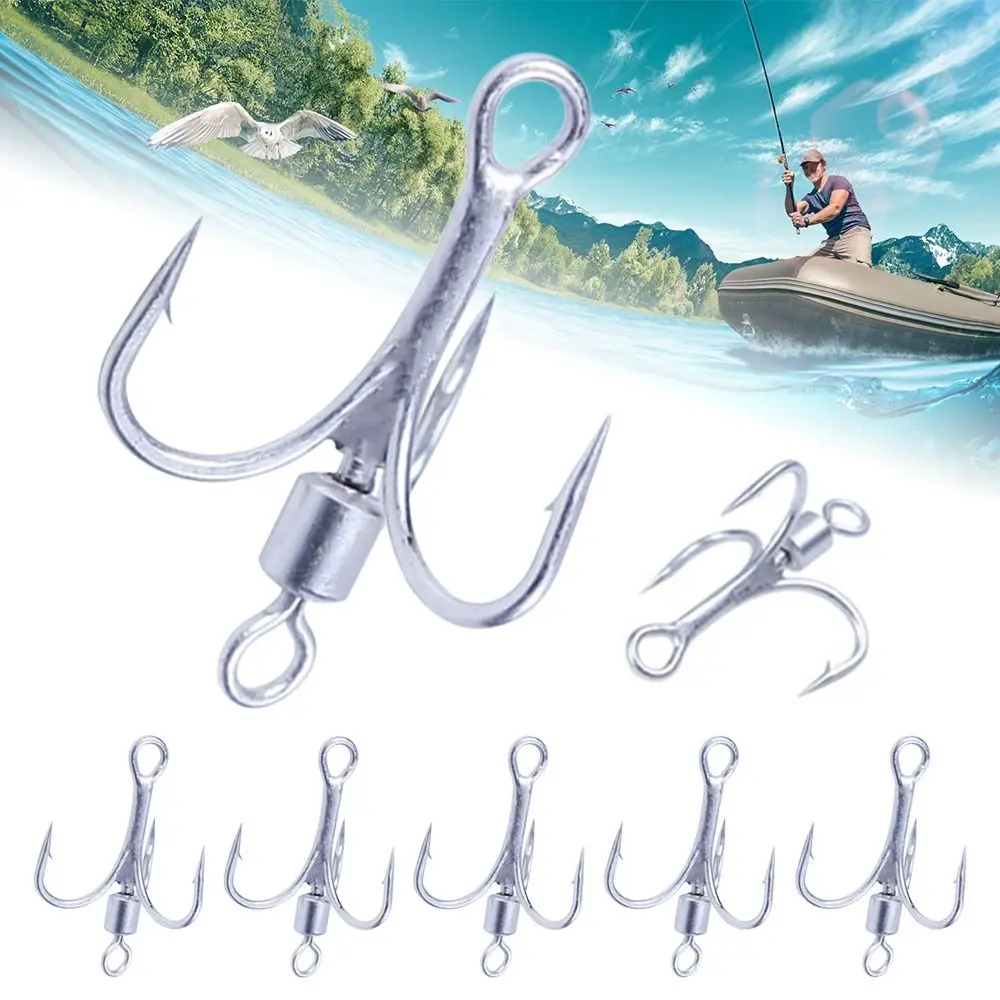 HOT Back Thorn Sharp Turn Ring Sequins Carbon Steel Jigging Bait Fishing Hook