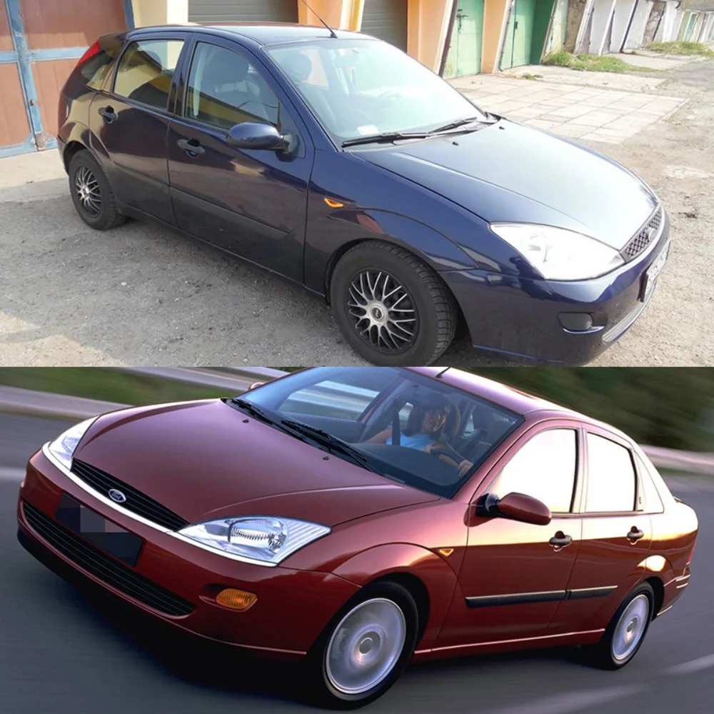 ไฟเลี้ยว LED สีเหลืองอำพันแบบเรียงลำดับสำหรับกันชนหน้ารถยนต์ ไฟสัญญาณบอกตำแหน่งด้านข้าง สำหรับรถฟอร์ด โฟกัส MK1 และ มอนเดโอ MK3