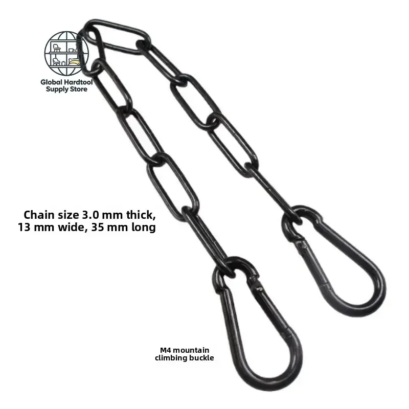 Black Metal Hanging Chain for Plant Pots And Lighting Suspenders Heavy Duty Decorative Chain for Clothing Stores