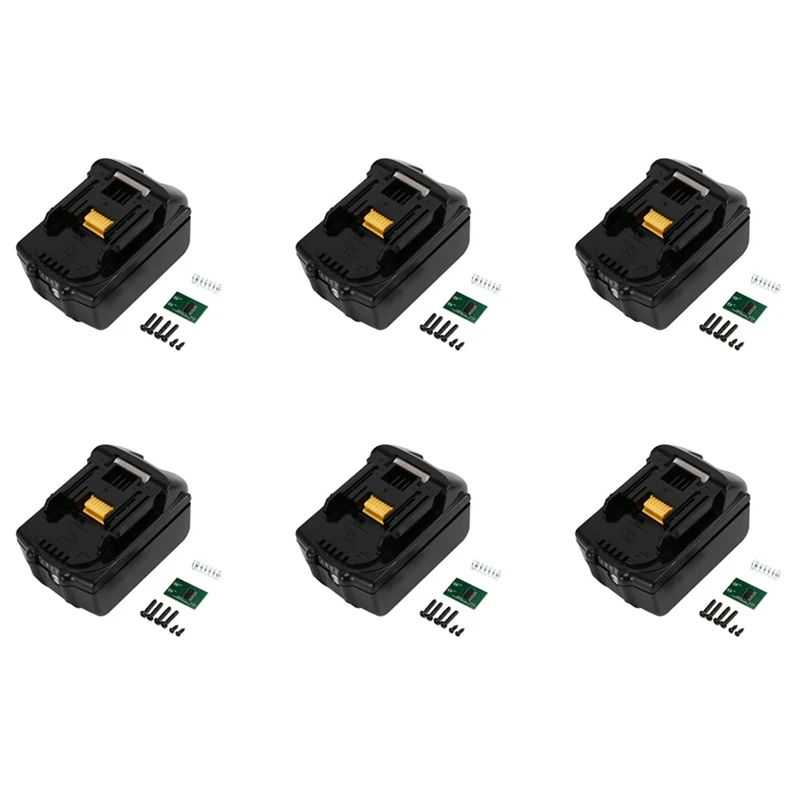 

6X Plastic Case Nesting Single Cell Protection Detection Protection Board PCB For Makita 18V Battery BL1840 BL1850