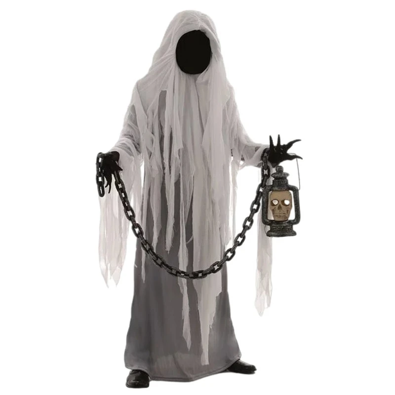 Horror Ghost cosplay costume classic Halloween ghost demon killer climbing ghost cosplay killer faceless party costume